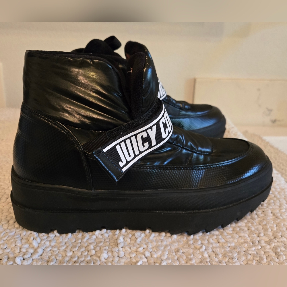 Juicy Couture Black Puff-Style Platform Sneakers